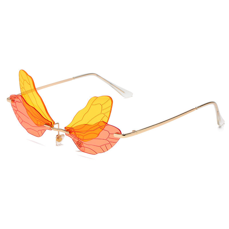 Gradient dragonfly sunglasses